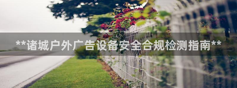 杏宇官方平台官网入口：**诸城户外广告设备安全合规检测指南**