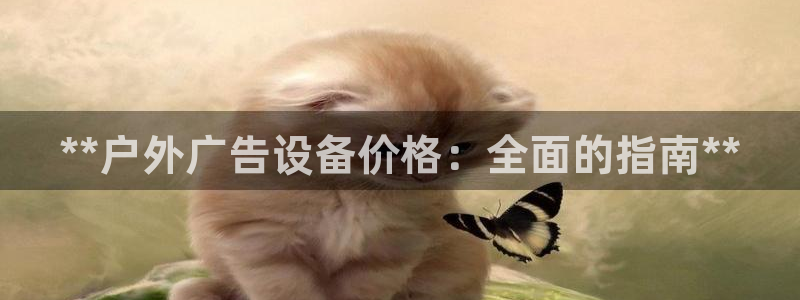 杏宇平台是什么：**户外广告设备价格：全面的指南**