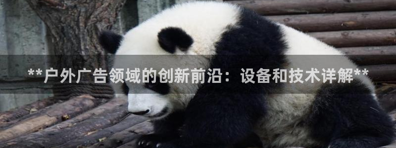 杏宇平台开户：**户外广告领域的创新前沿：设备和技术详解**