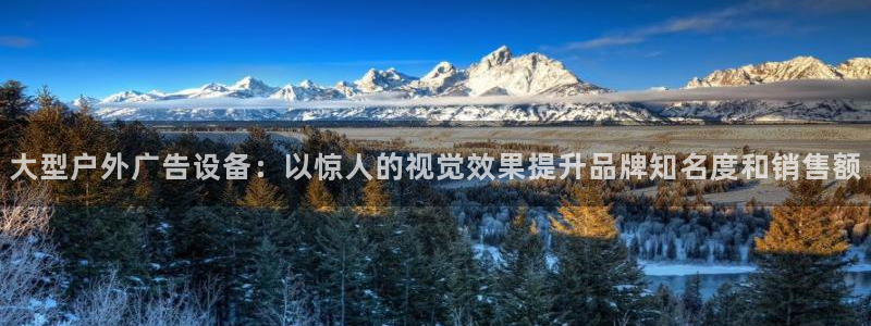 杏宇平台测速链接：大型户外广告设备：以惊人的视觉效果提升品牌知名度和销售额