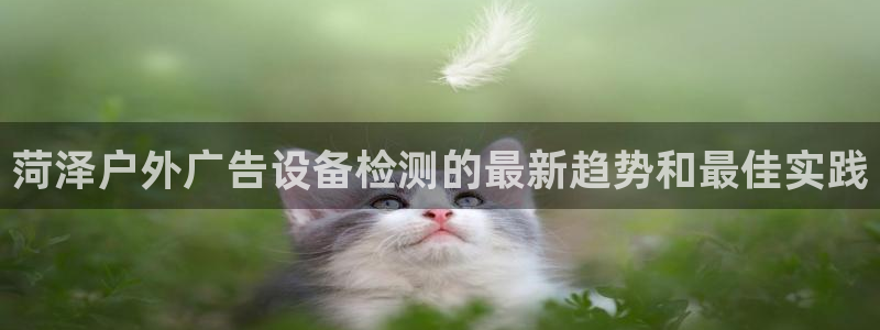 杏宇平台开户：菏泽户外广告设备检测的最新趋势和最佳实践
