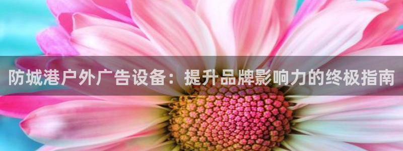 杏宇平台代理怎么赚钱：防城港户外广告设备：提升品牌影响力的终极指南