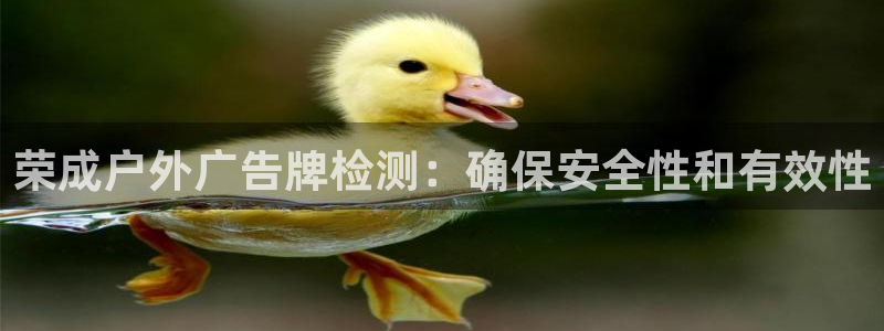 杏宇平台提现为什么这么久呢：荣成户外广告牌检测：确保安全性和有效性