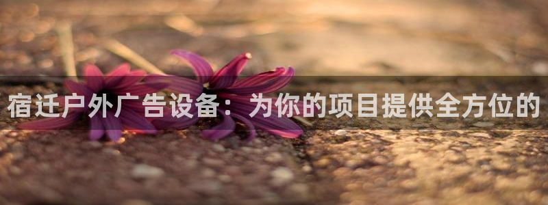 杏宇平台代理怎么样可靠吗：宿迁户外广告设备：为你的项目提供全方位的