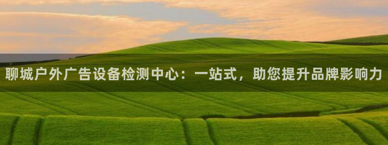 杏宇平台代理：聊城户外广告设备检测中心：一站式，助您提升品牌影响力