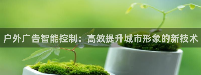 杏宇平台招商：户外广告智能控制：高效提升城市形象的新技术