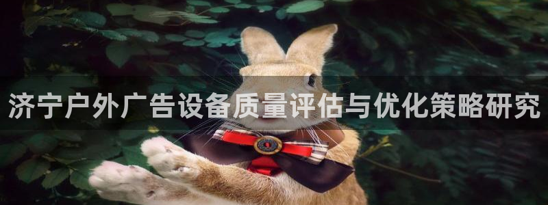 杏宇平台总代理是谁：济宁户外广告设备质量评估与优化策略研究