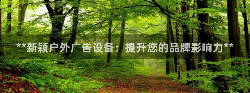杏宇平台怎么样：**新颖户外广告设备：提升您的品牌影响力**