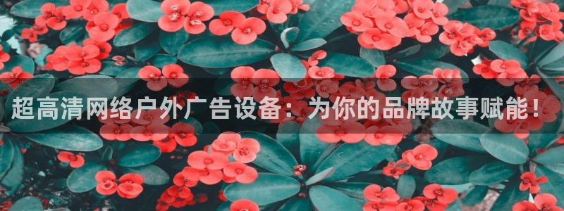 杏宇平台代理怎么样：超高清网络户外广告设备：为你的品牌故事赋能！