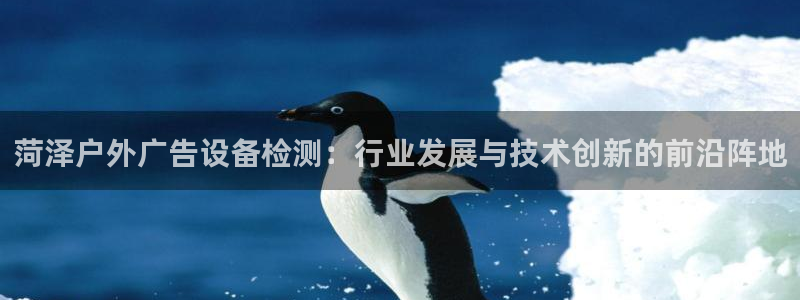 杏宇平台提现为什么这么久呢：菏泽户外广告设备检测：行业发展与技术创新的前沿阵地